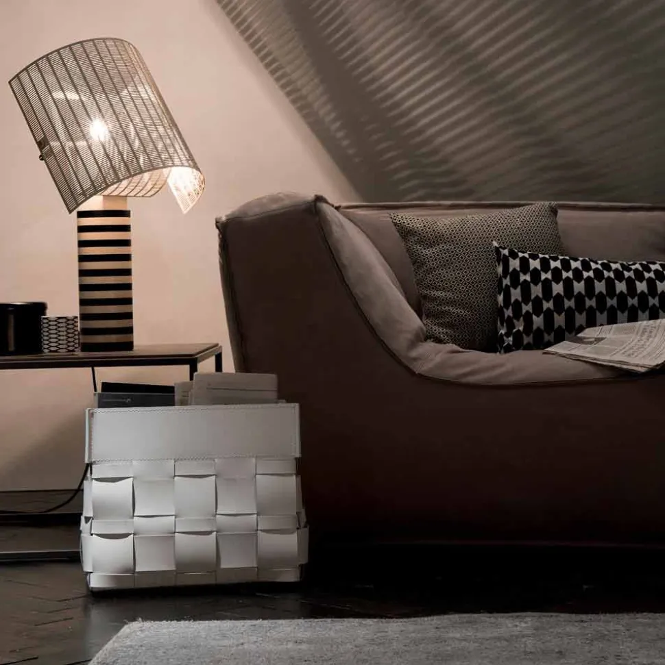 Lory portariviste da terra di design un cuoio, made in Italy