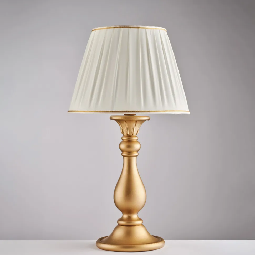 Lume in Legno con Paralume a Candela Made in Italy - Siena
