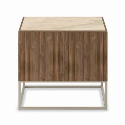 Madia con Ante Apertura Push-Pull in Legno Listellare Made in Italy - Salerno