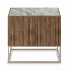 Madia con Ante Apertura Push-Pull in Legno Listellare Made in Italy - Salerno