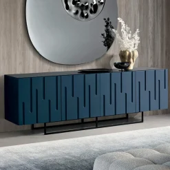 Madia con 4 Ante con Apertura Push Pull in MDF Made in Italy - Fabrizia