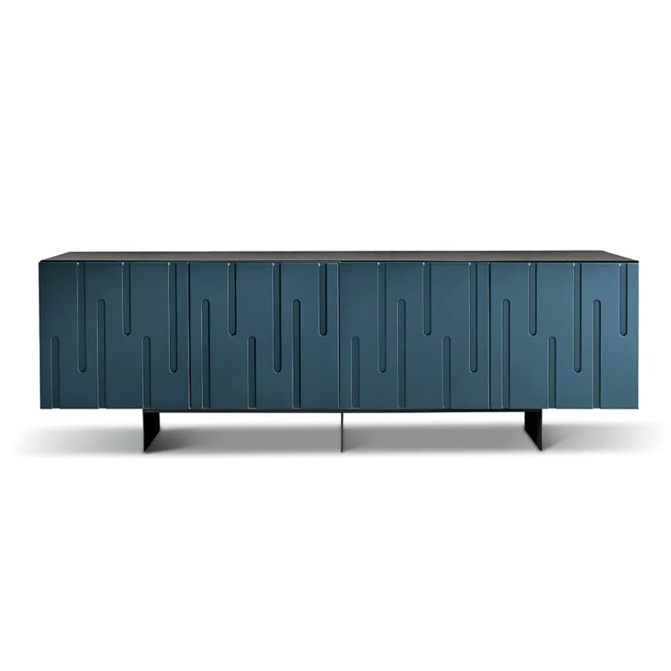 Madia con 4 Ante con Apertura Push Pull in MDF Made in Italy - Fabrizia