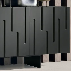 Madia con 4 Ante con Apertura Push Pull in MDF Made in Italy - Fabrizia