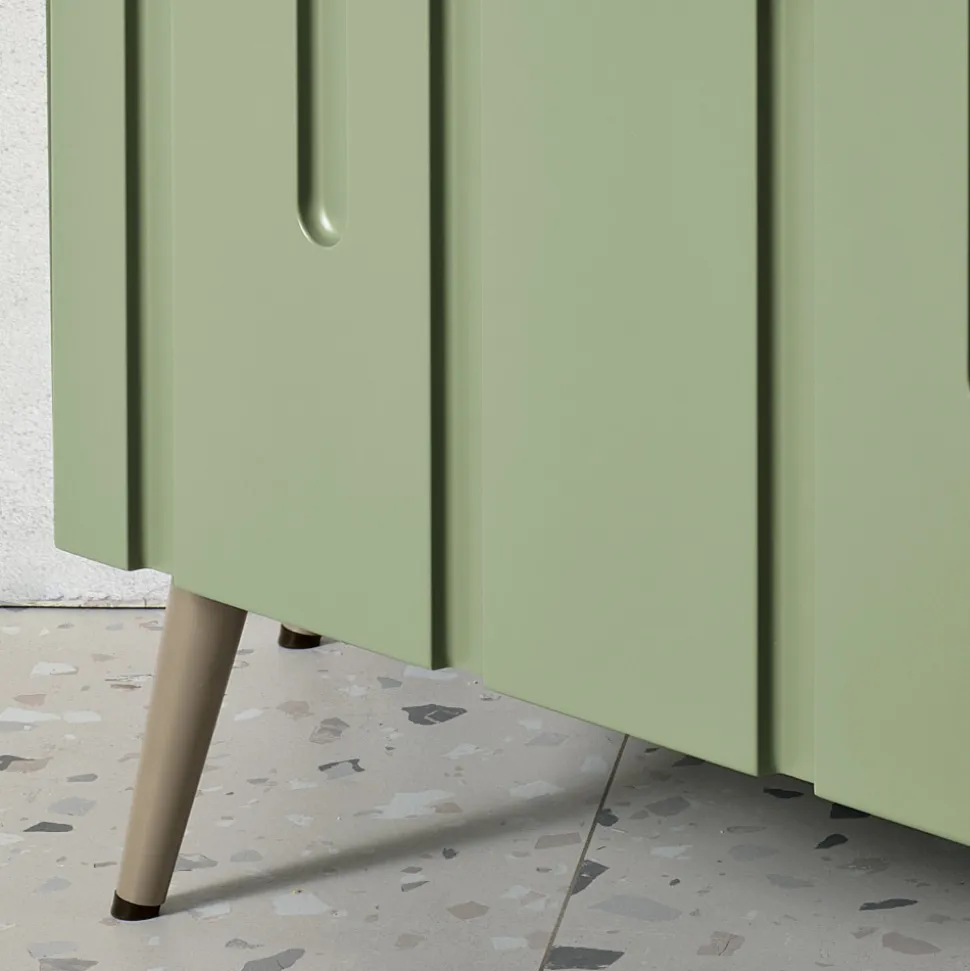 Madia con 3 Ante con Apertura Push Pull in MDF Made in Italy - Fabrizia