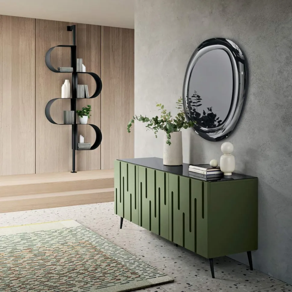 Madia con 3 Ante con Apertura Push Pull in MDF Made in Italy - Fabrizia