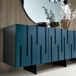 Madia con 3 Ante con Apertura Push Pull in MDF Made in Italy - Fabrizia