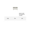 Madia con Scocca e Ante in Mdf Base a 4 Piedi Made in Italy - Corallo