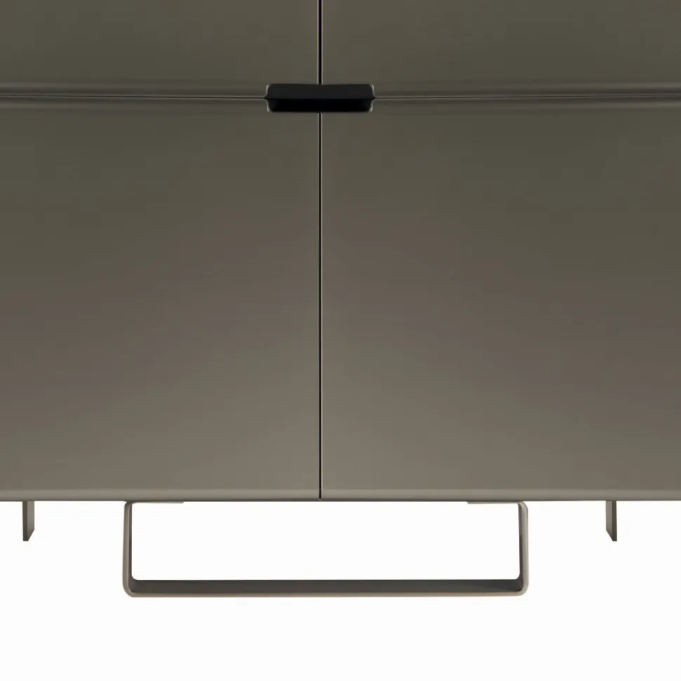 Madia con Struttura in Mdf e Basamento con Piede Centrale Made in Italy