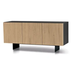 Madia da Interno con Scocca in Nobilitato e Ante in MDF Rivestito in PVC - Estella