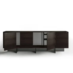 Madia da Salotto in Legno con Struttura in Vetro Made in Italy - Azuki