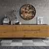Madia da Soggiorno con 4 Ante in Finitura Rovere Nodato Country - Even