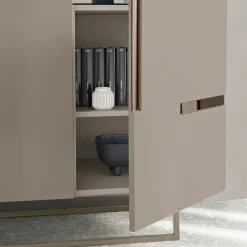 Madia da Soggiorno con 3 Ante in MDF Laccato Made in Italy - Elena