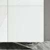 Madia da Soggiorno con 4 Ante in Finitura White Glass Made in Italy - Eline