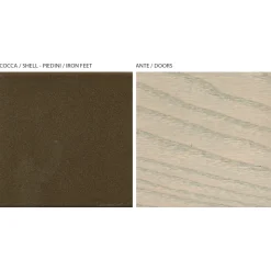 Madia da Zona Living con 3 Ante in Finitura Sabbia Made in Italy - Jan