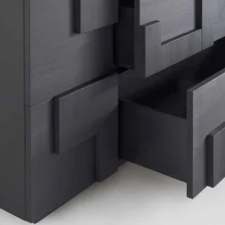 Madia di design in legno di larice spazzolato termotrattato Azalea