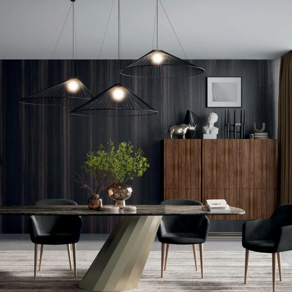 Madia in Legno con Ante Apertura Push-Pull Made in Italy - Salerno