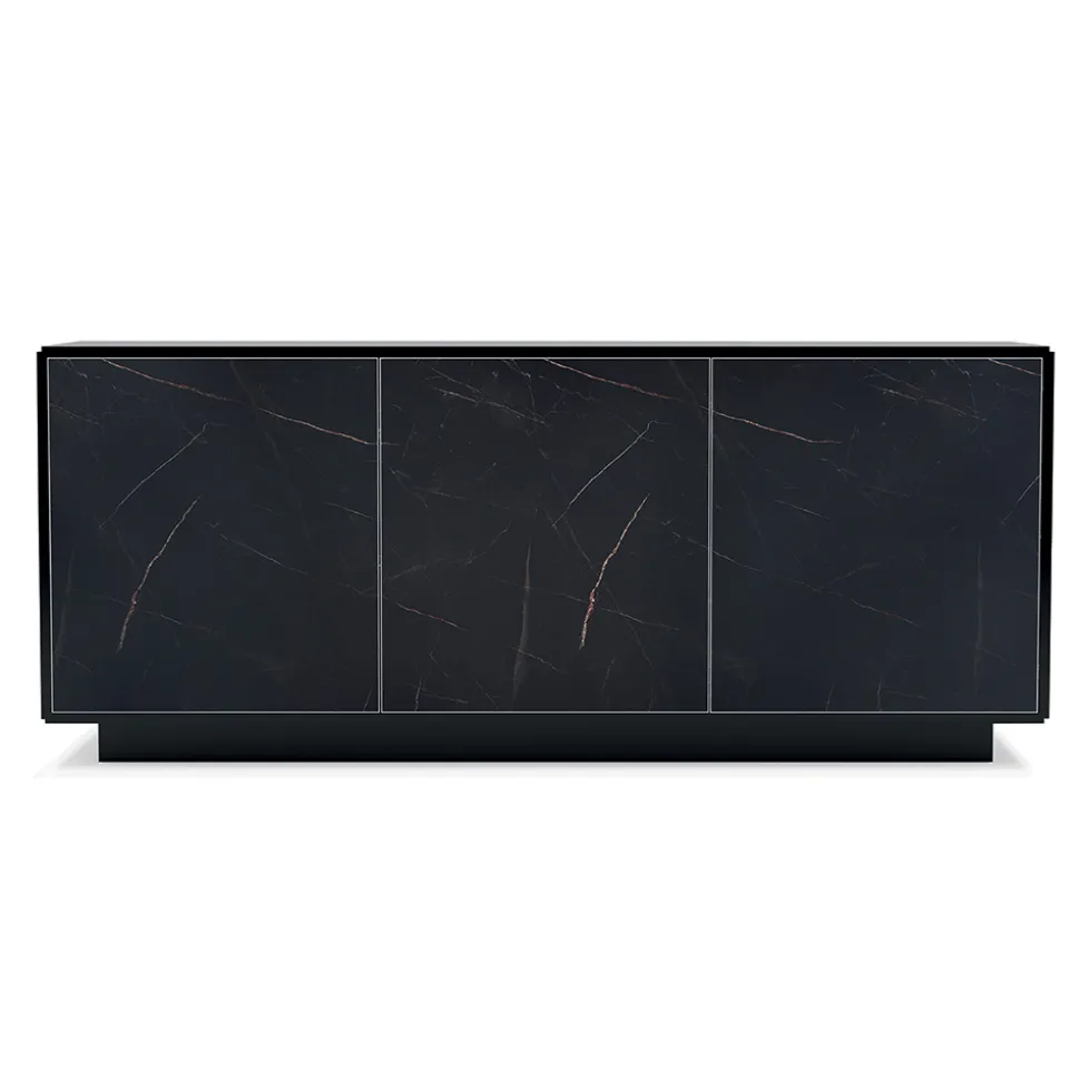 Madia in Legno con 2 o 3 Ante in Laminato HPL Made in Italy - Fiorenza