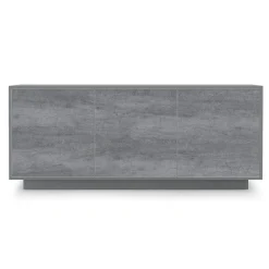 Madia in Legno Laccato con 2 o 3 Ante in Ceramica Made in Italy - Fiorenza