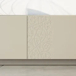 Madia in Mdf con Base a Zoccolo e Anta Decorata Made in Italy - Deodara