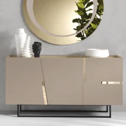 Madia in Nobilitato e Mdf con Inserti in Laminato Made in Italy - Gordita