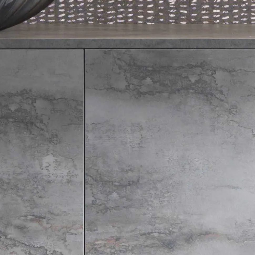 Madia Moderna a Tre Ante in Nobilitato Bronzo o Grigio Made in Italy – Clemente