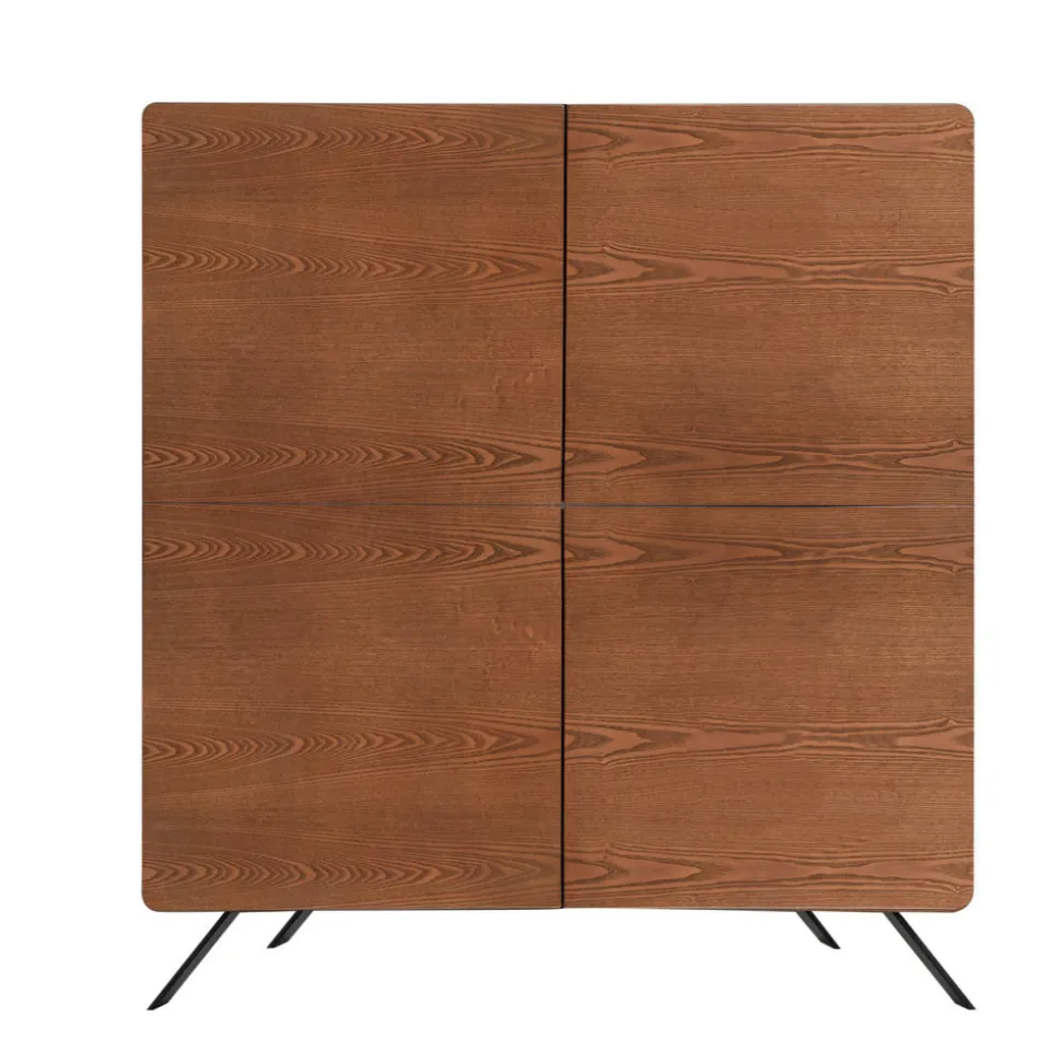 Madia Salotto Struttura Mdf e Legno Massello 4 Ante Made in Italy - Rosalba