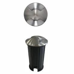 Marcatore Faretto Led da Incasso da Esterno in Acciaio Inox 4 Pezzi - Rombo