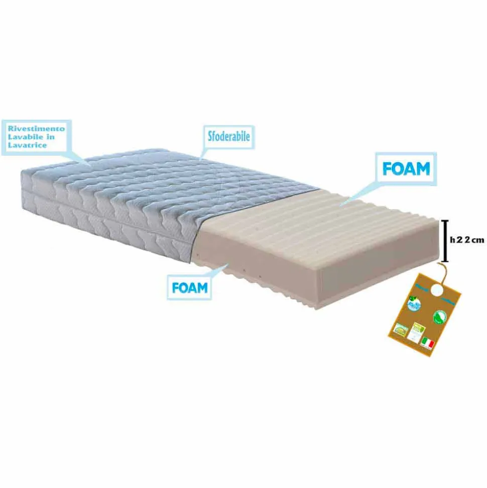 Materasso Singolo a Molle Insacchettate Antiacaro Bio Molle - Biomolle