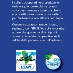 Materasso Singolo a 7 Zone di Portanza Bio Forma Made in Italy - Dual