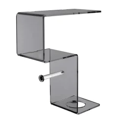 Mensola per il Bagno con Porta Rotolo e Porta Scopino Made in Italy - Paperone
