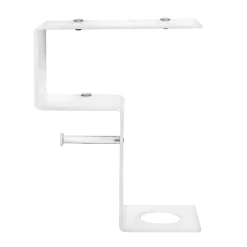 Mensola per il Bagno con Porta Rotolo e Porta Scopino Made in Italy - Paperone