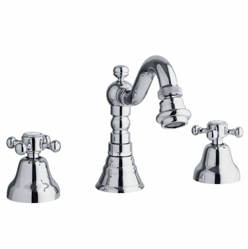 Miscelatore Bidet a 3 Fori in Ottone Design Classico Made in Italy - Lisca