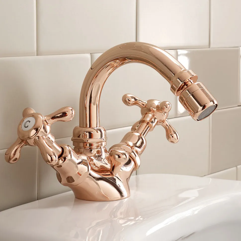 Miscelatore Bidet Monoforo di Design Vintage in Ottone Made in Italy – Klarisa