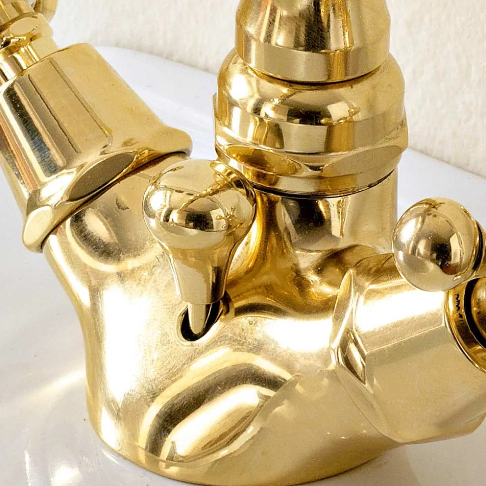 Miscelatore Bidet Monoforo Stile Vintage in Ottone Made in Italy – Ursula