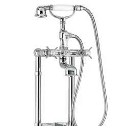 Miscelatore Classico a Pavimento per Vasca in Ottone Made in Italy - Omidio