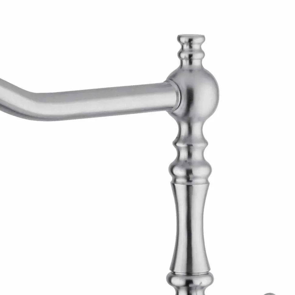 Miscelatore Classico per Lavabo da Cucina in Acciaio Inox Made in Italy - Dono