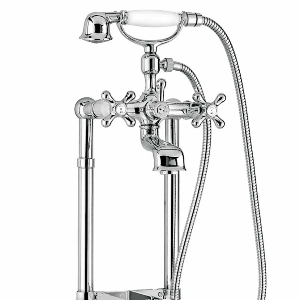 Miscelatore Classico per Vasca da Terra in Ottone Made in Italy - Panico