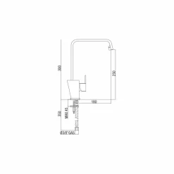 Miscelatore con Canna Orientabile per Lavabo in Ottone Made in Italy - Alibi