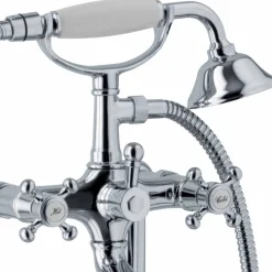 Miscelatore da Terra per Vasca Design Classico in Ottone Made in Italy - Lisca