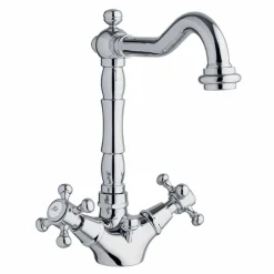 Miscelatore Design Classico Monoforo per Lavabo in Ottone Made in Italy - Lisca