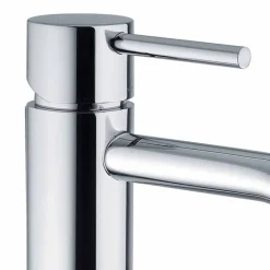 Miscelatore Lavabo Bagno Design Moderno in Ottone Cromato Made in Itlay - Liro