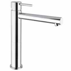 Miscelatore Lavabo Bagno in Ottone Cromato Senza Scarico Made in Italy - Ermia