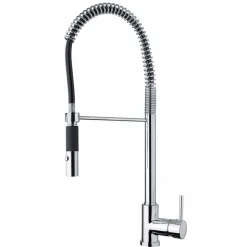 Miscelatore Lavabo Cucina in Ottone Orientabile con Molla Made in Italy - Keope