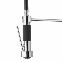 Miscelatore Lavabo da Cucina in Ottone Cromato con Doccia Made in Italy - Kondor
