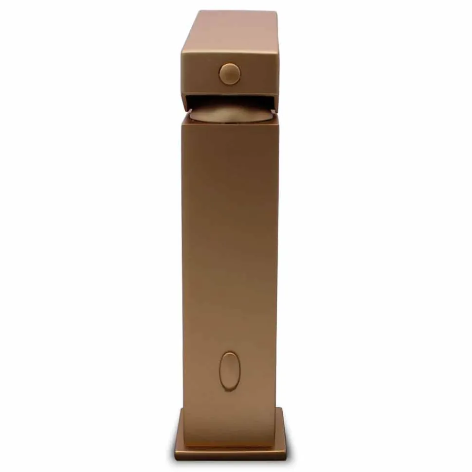 Miscelatore Lavabo Moderno in Ottone Cromato o Colorato Design Squadrato - Zago