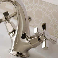 Miscelatore Lavabo Monoforo di Design Vintage in Ottone Made in Italy – Silvana