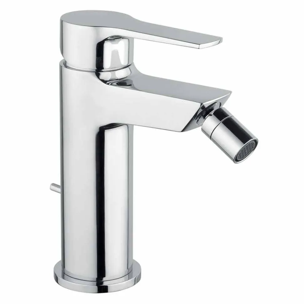 Miscelatore Moderno per Bidet in Ottone con Scarico Made in Italy - Sindra