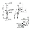 Miscelatore Monocomando Lavabo Design Piatto in Ottone Cromato - Agenore