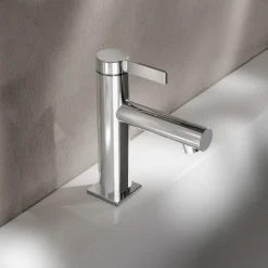 Miscelatore Monocomando Lavabo Design Classico Ottone Cromato - Artemisia