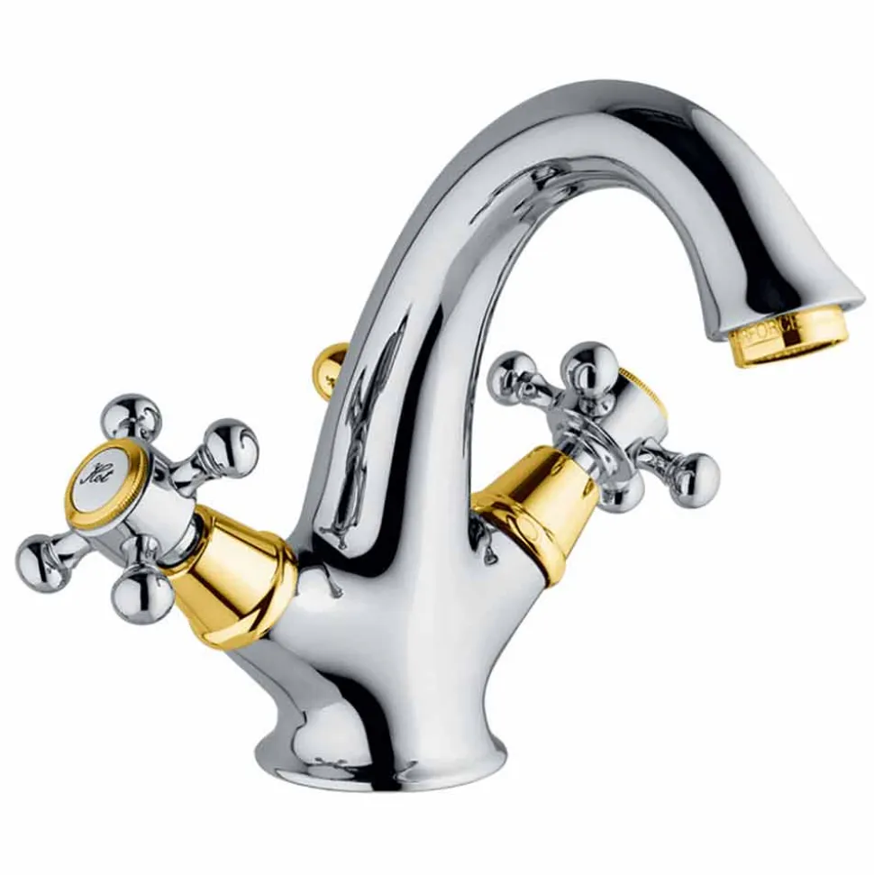Miscelatore Monoforo Alto per Lavabo Bagno in Ottone Made in Italy - Lisca
